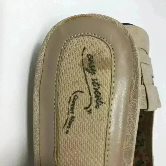 Easy Street Tan Heel Strap 11ww Floral Sandal - Picture 9 of 9